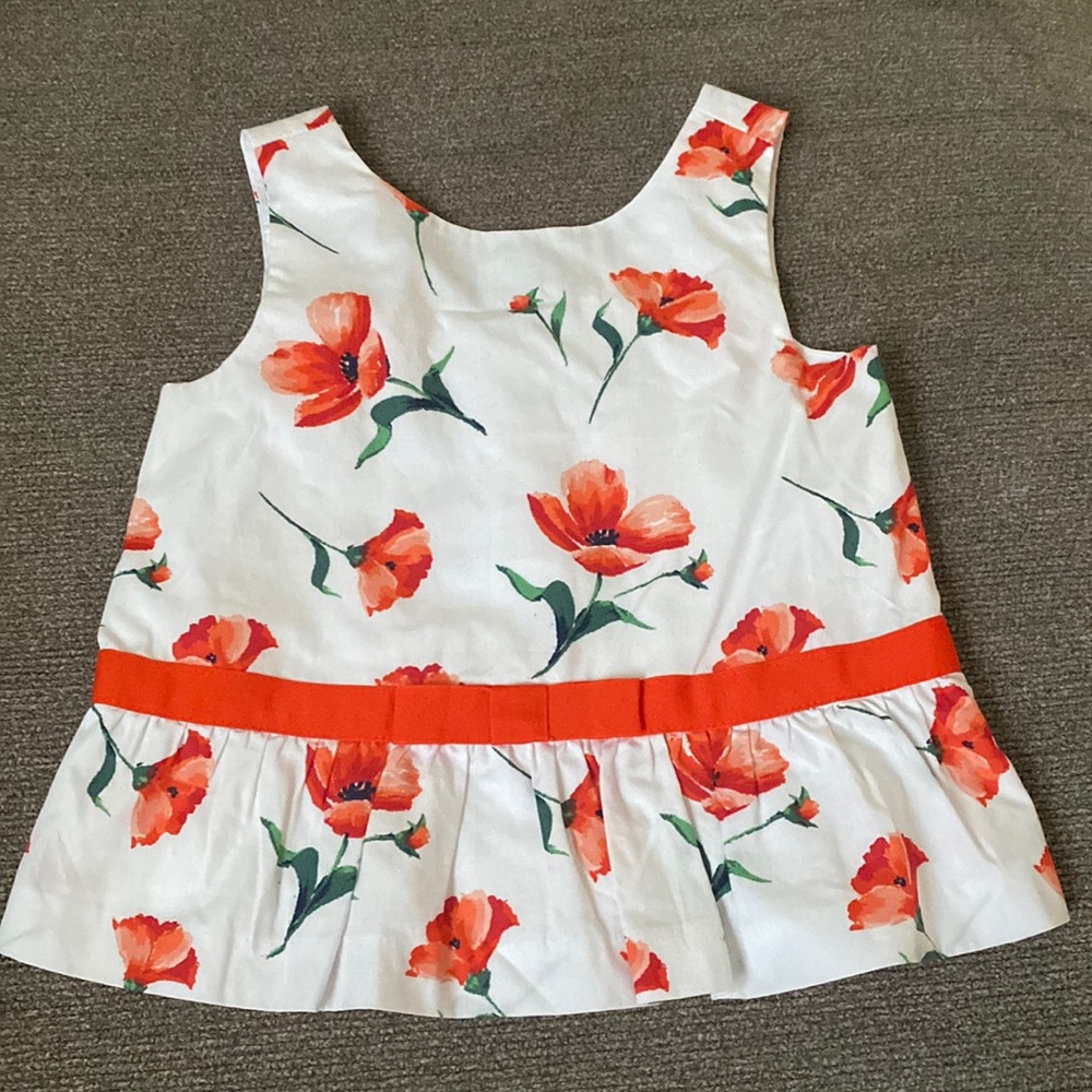 NWT Janie and Jack floral tank top, size 18-24 months
